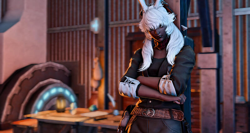 Looking sad in the workshop this time!